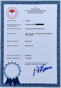 Üretim Onay Belgesi Yeni