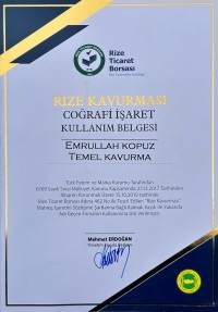 Coğrafi İşaret belgesi